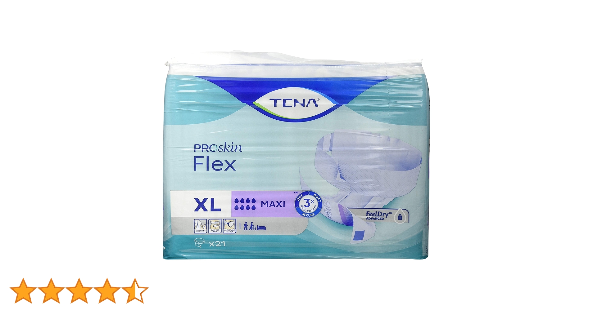 TENA ProSkin Flex（M）MAXI 62枚 TENA Flex Maxi | Ergonomic belted incontinence product